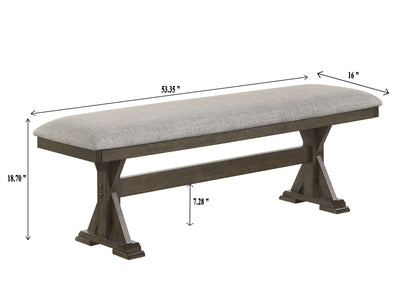 Lloyd - Bench - Brown / Gray
