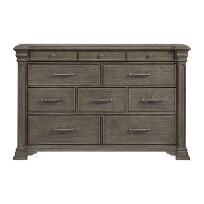 Kings Court - 10-Drawer Dresser - Gray