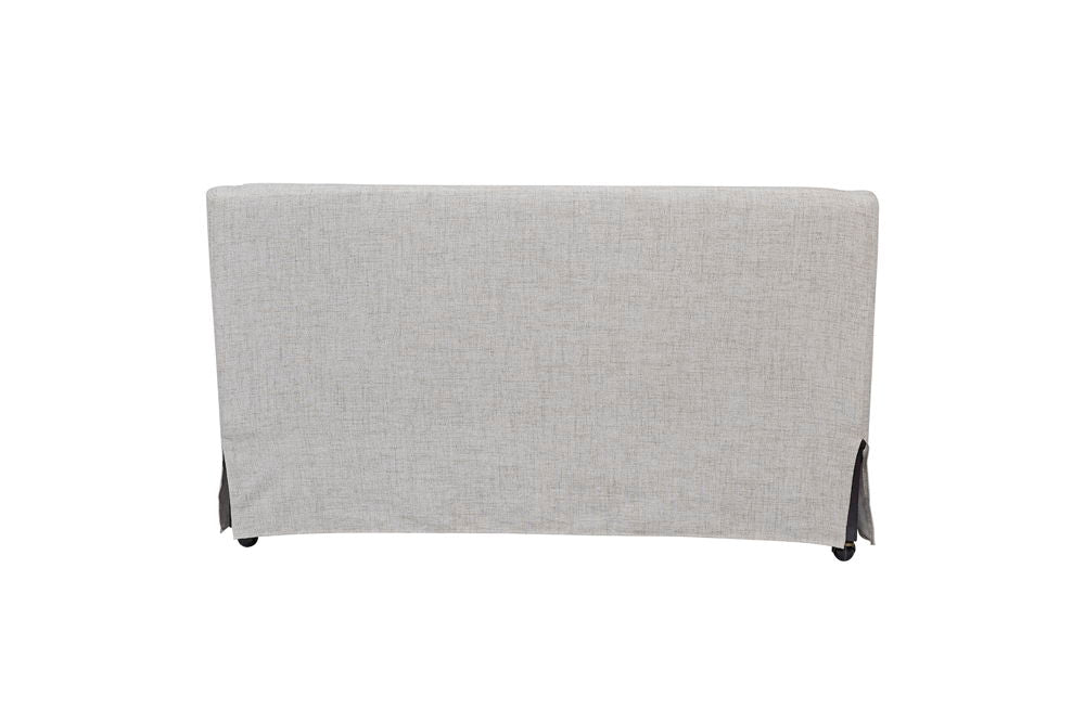 Citrus Heights - Slip Covered Settee - Sand / Pearl Silver
