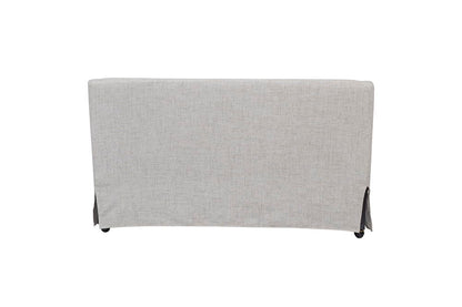Citrus Heights - Slip Covered Settee - Sand / Pearl Silver