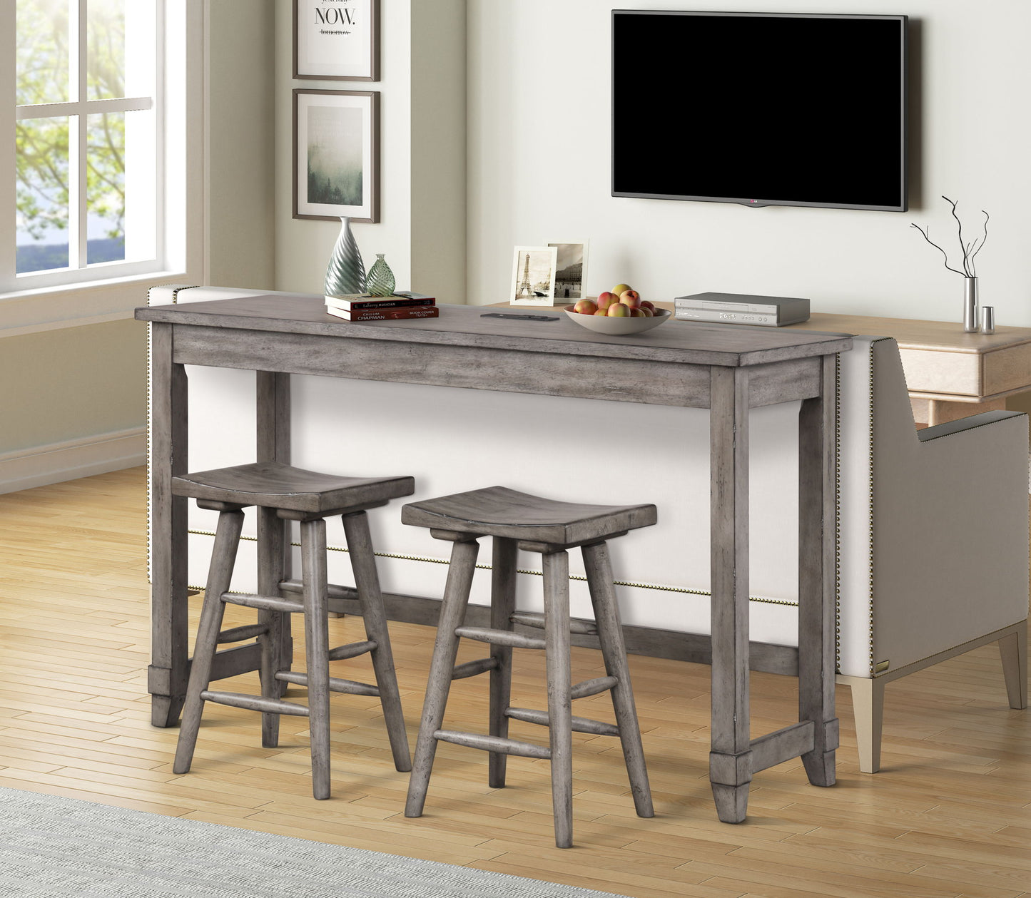 Hartford - Backless Gathering Stool (Set of 2) - Rustic