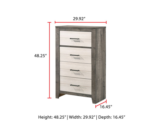 Rhett - Chest - Chalk / Gray