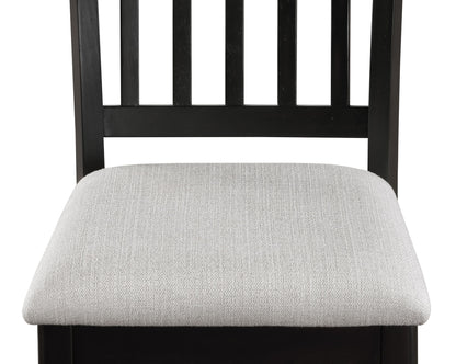 Salvador - 5 Piece Counter Height Set - Charcoal / White