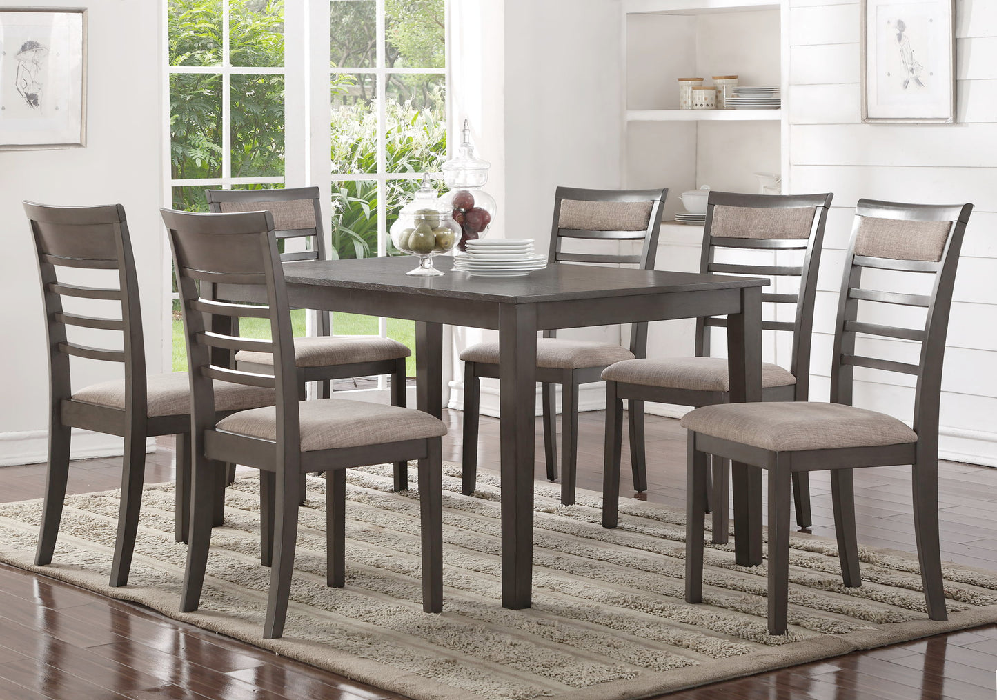 Glendale - 7 Piece Dining Set - Dark Brown