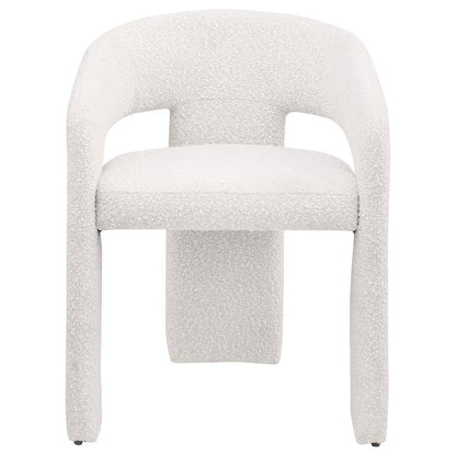Eudora - Boucle Upholstered Dining Arm Chair