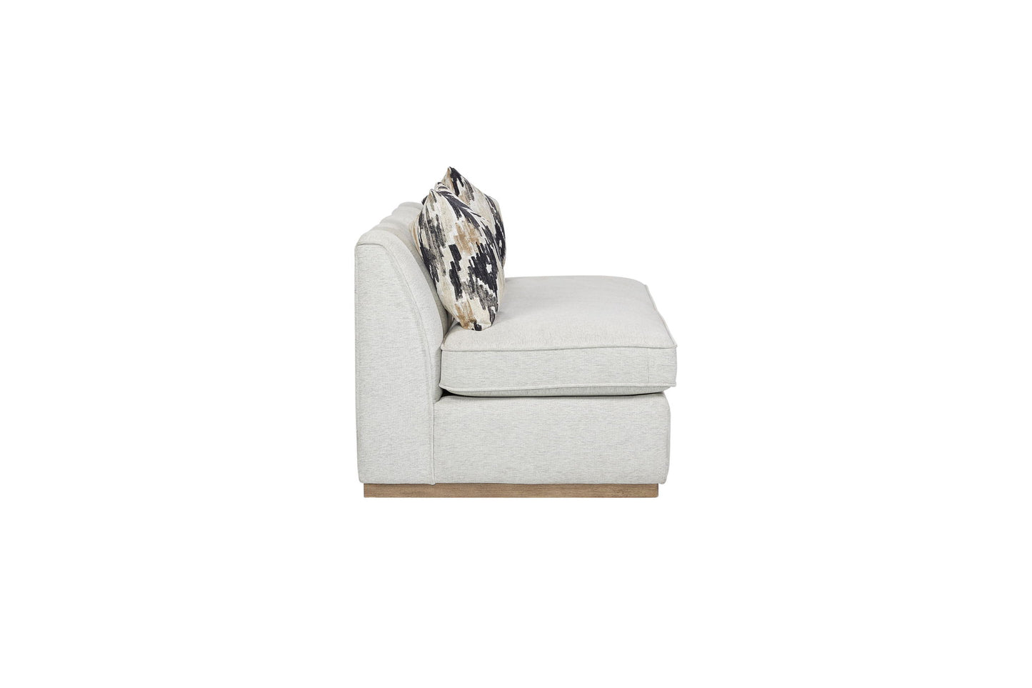 Elure - Channel Loveseat - Pearl Silver