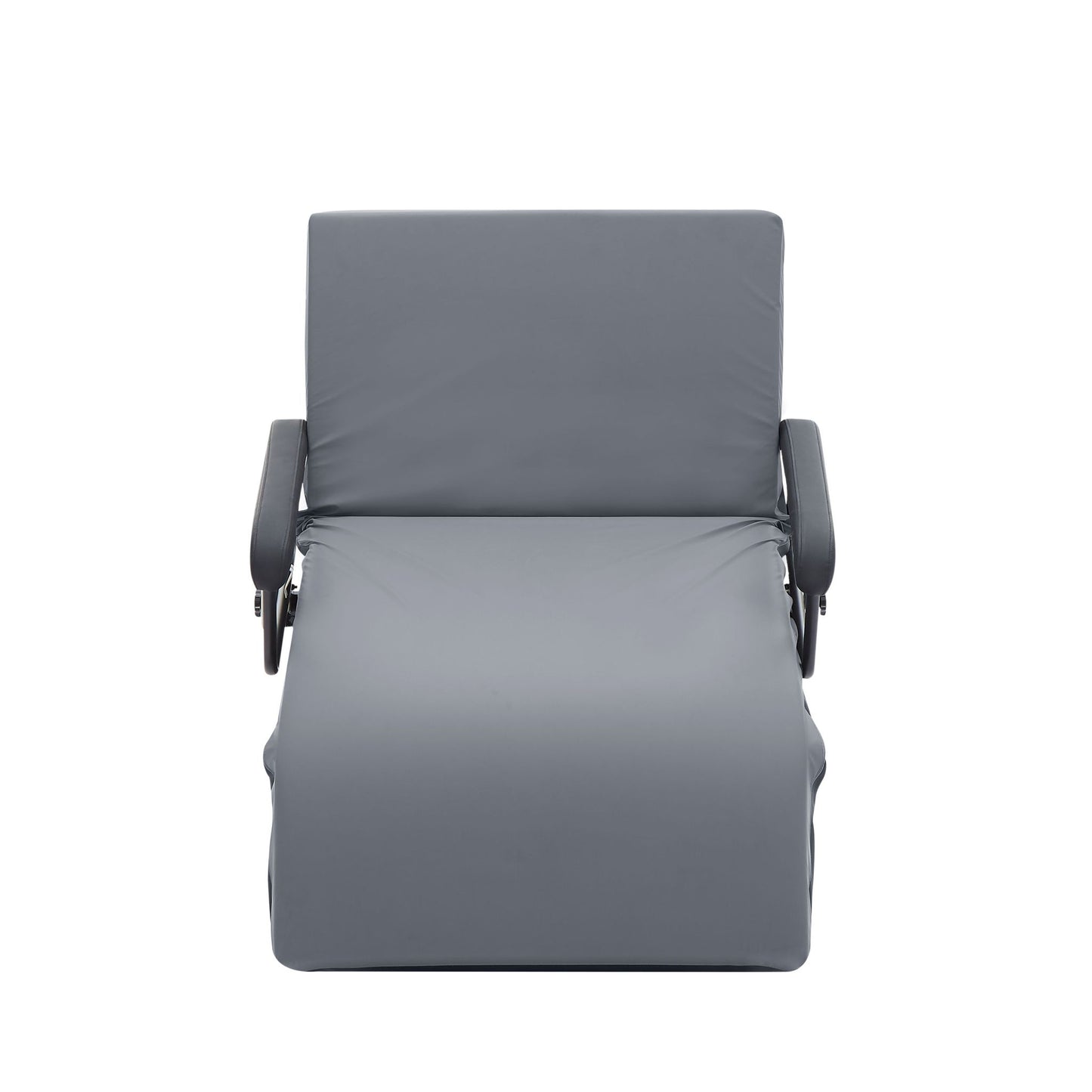 EZY Out II - Twin Hi-Lo Adjustable Bed With Mattress - Gray / Black