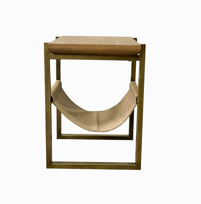 Elure - Sling Chairside Table - Latte