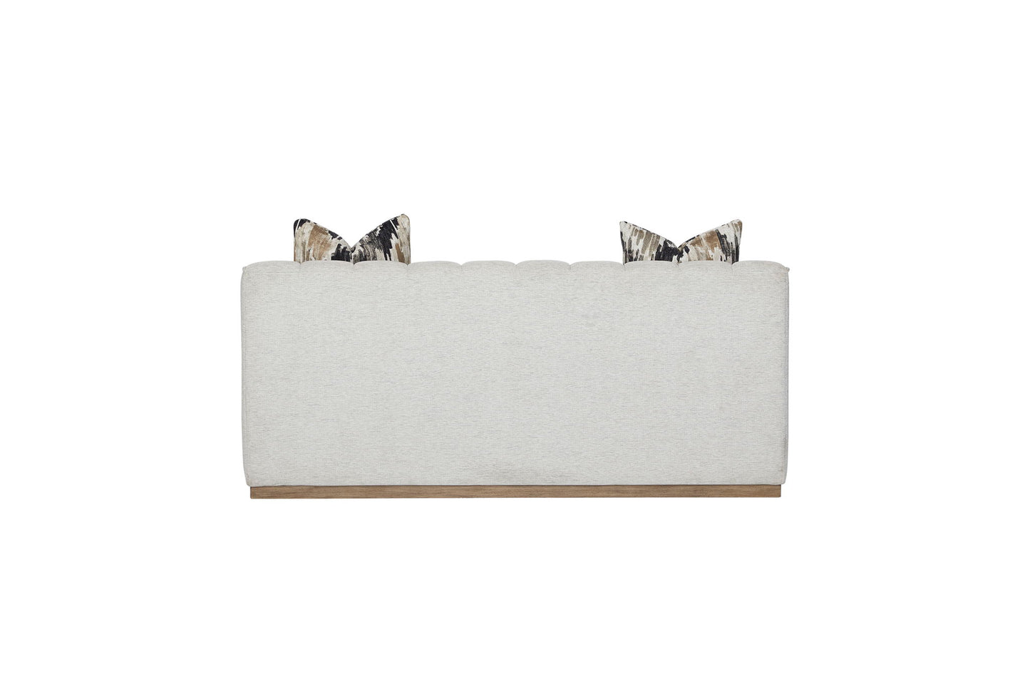 Elure - Channel Loveseat - Pearl Silver