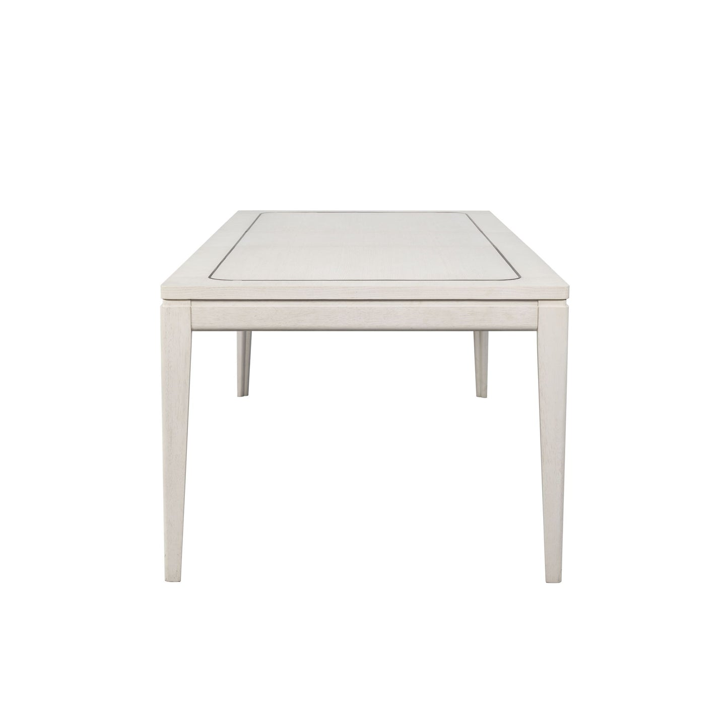 Trilogy - Dining Table With Metal Inlay - Vanilla
