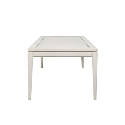 Trilogy - Dining Table With Metal Inlay - Vanilla