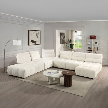 Loanna - Modular Loveseat - Beige Linen