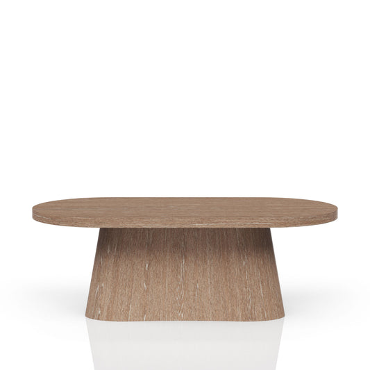 Trilogy - Oval Pedestal Dining Table - Cocoa