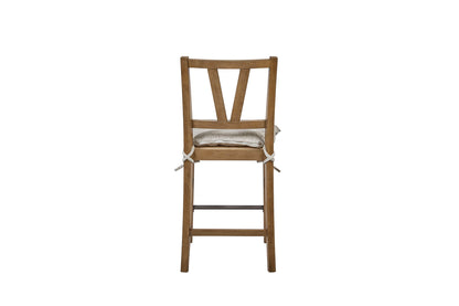 Tarrington - Counter Height Slat Back Stool (Set of 2) - Almond