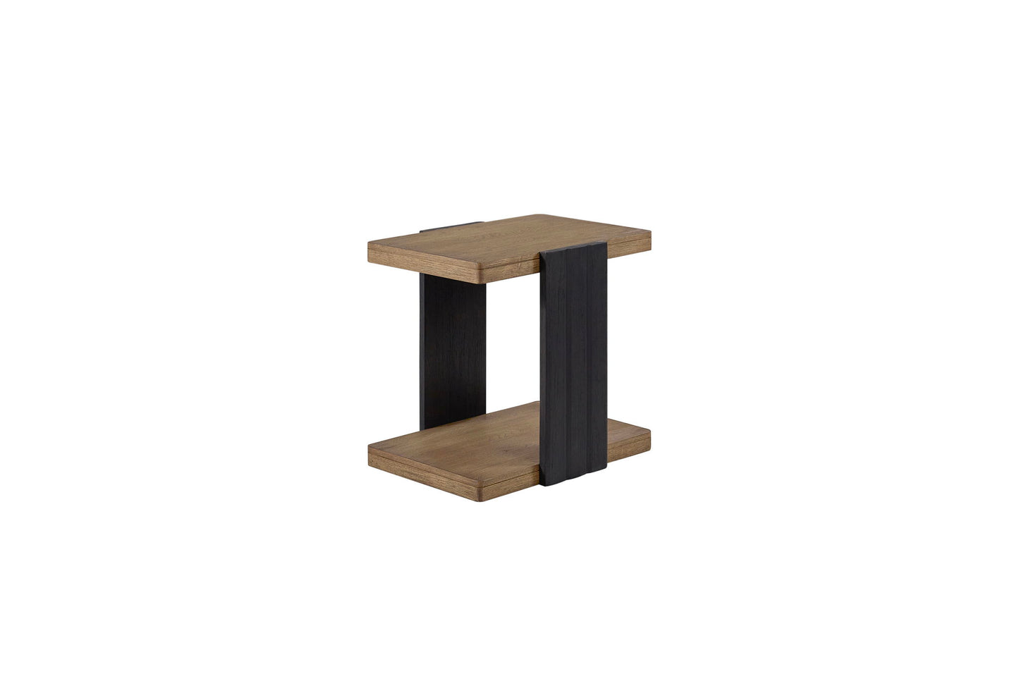 Elure - Channel Chairside Table - Peppercorn