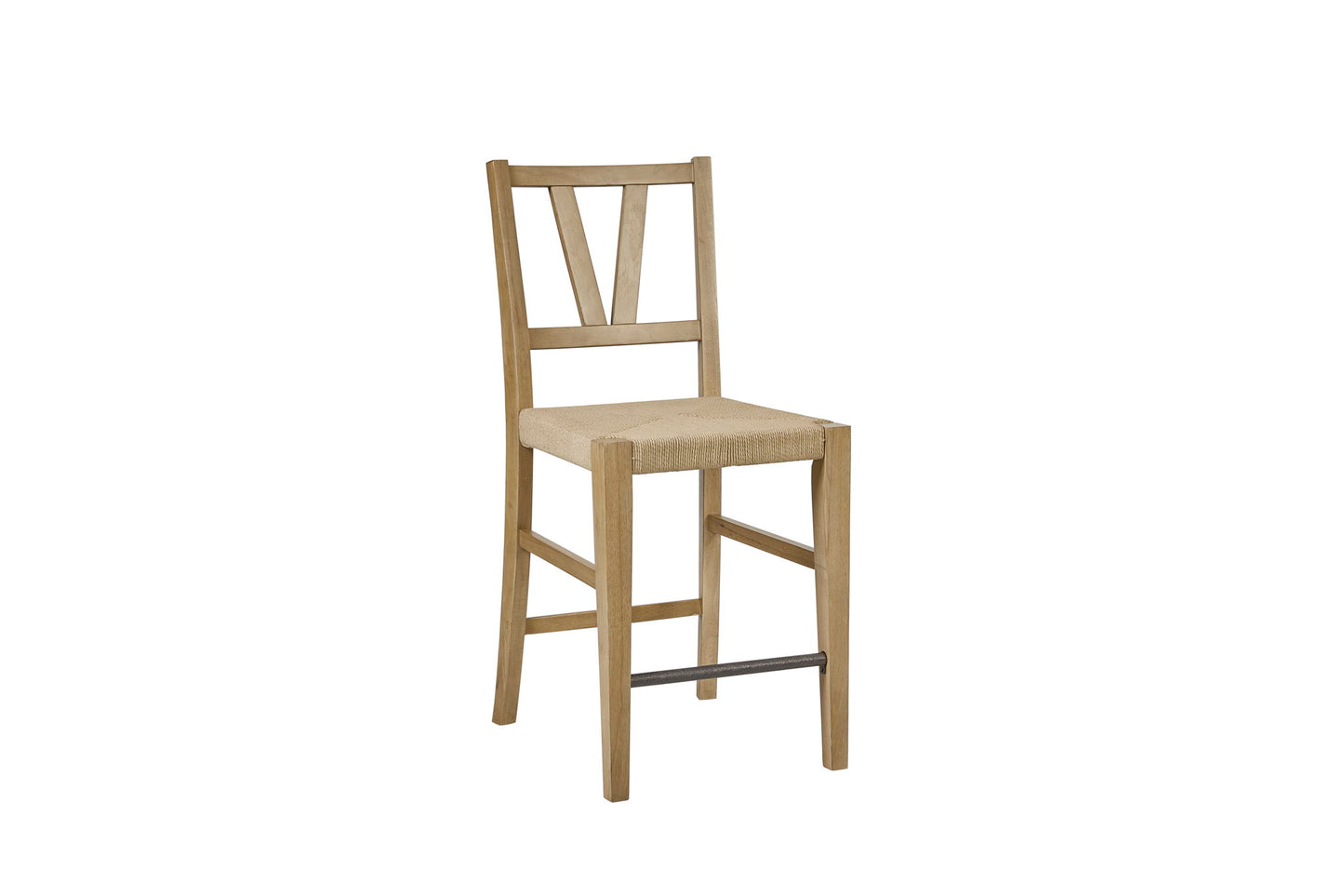 Tarrington - Counter Height Slat Back Stool (Set of 2) - Almond