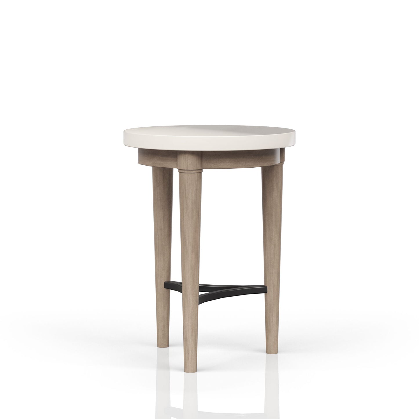Citrus Heights - Chairside Table With Cement Top - Sand