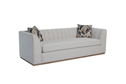 Elure - Channel Sofa - Pearl Silver