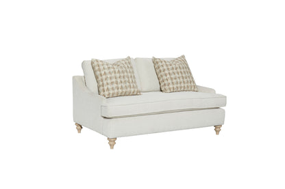 Citrus Heights - Loveseat With 2 Pillows - White