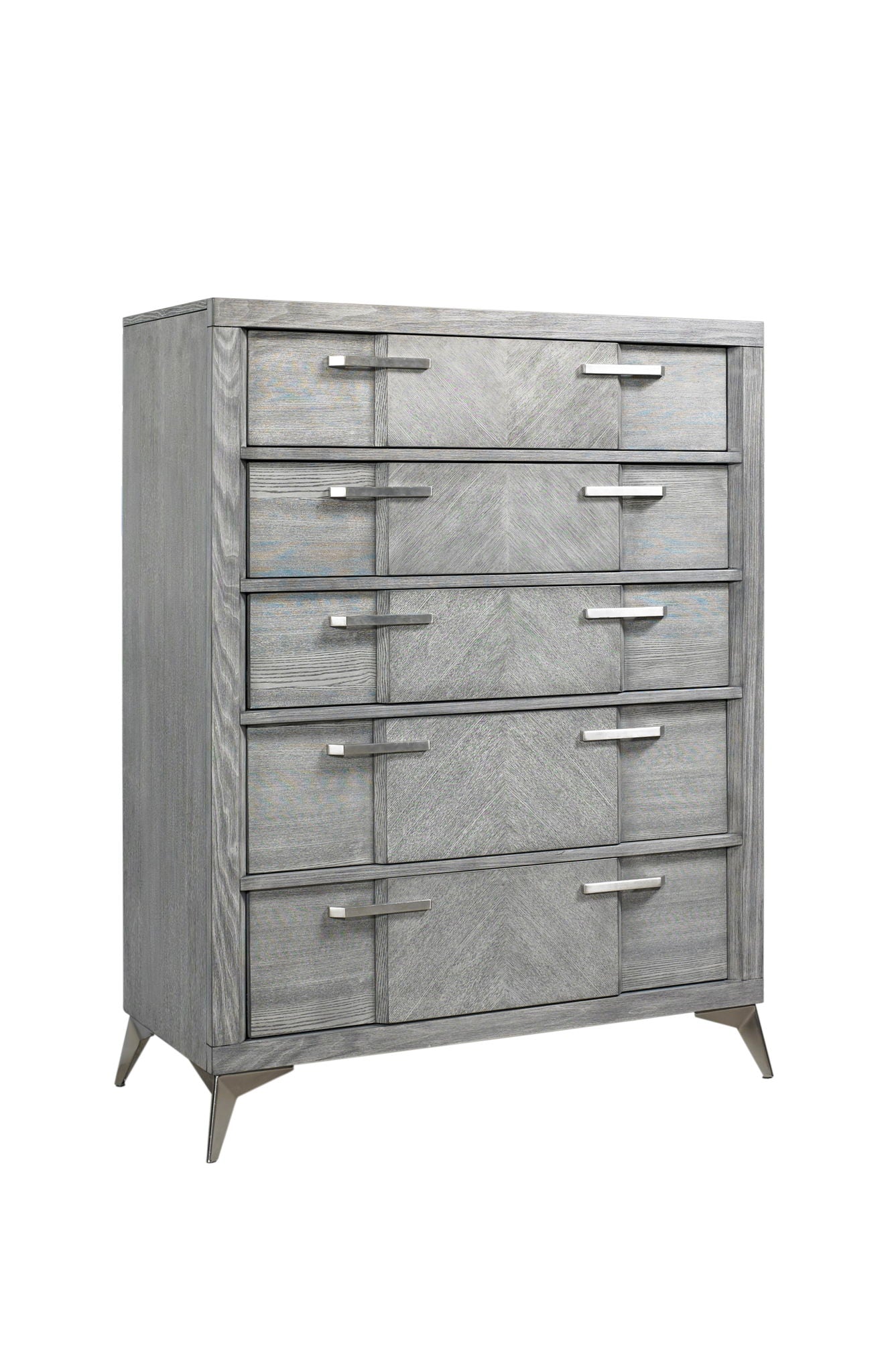 Aries - 5 Drawer Chest - Gray
