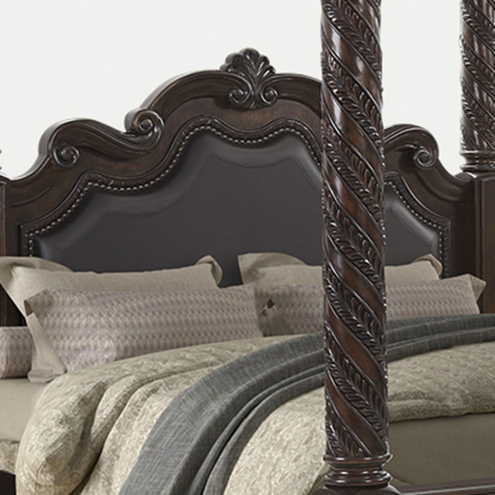 Coventry - Upholstered Panel Canopy Bed