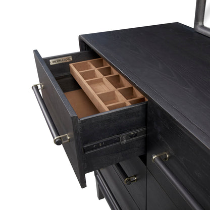 Elure - 9 Drawer Dresser - Peppercorn