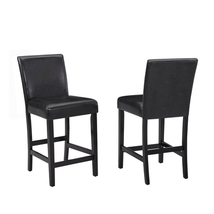 Lennon - 5 Piece Counter Height Table Set - Black / White