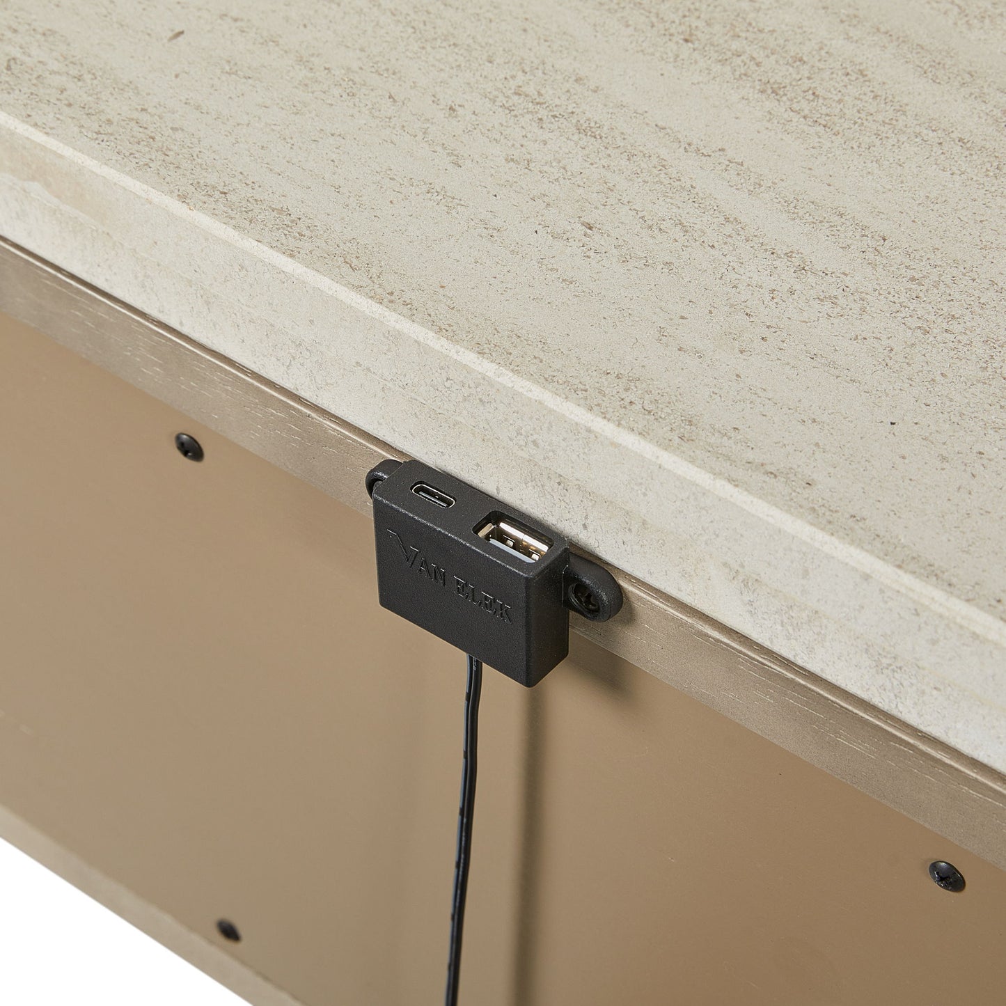 Trilogy - Two Drawer Nightstand With Oak Veneer Drawer Fronts - Toffee