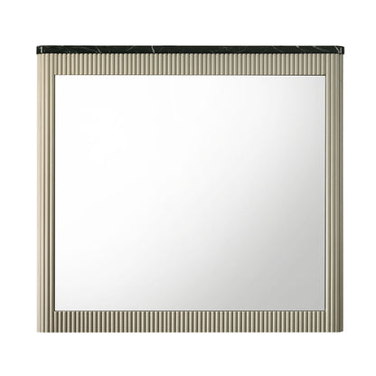 Travonte - Mirror - Gray / Beige