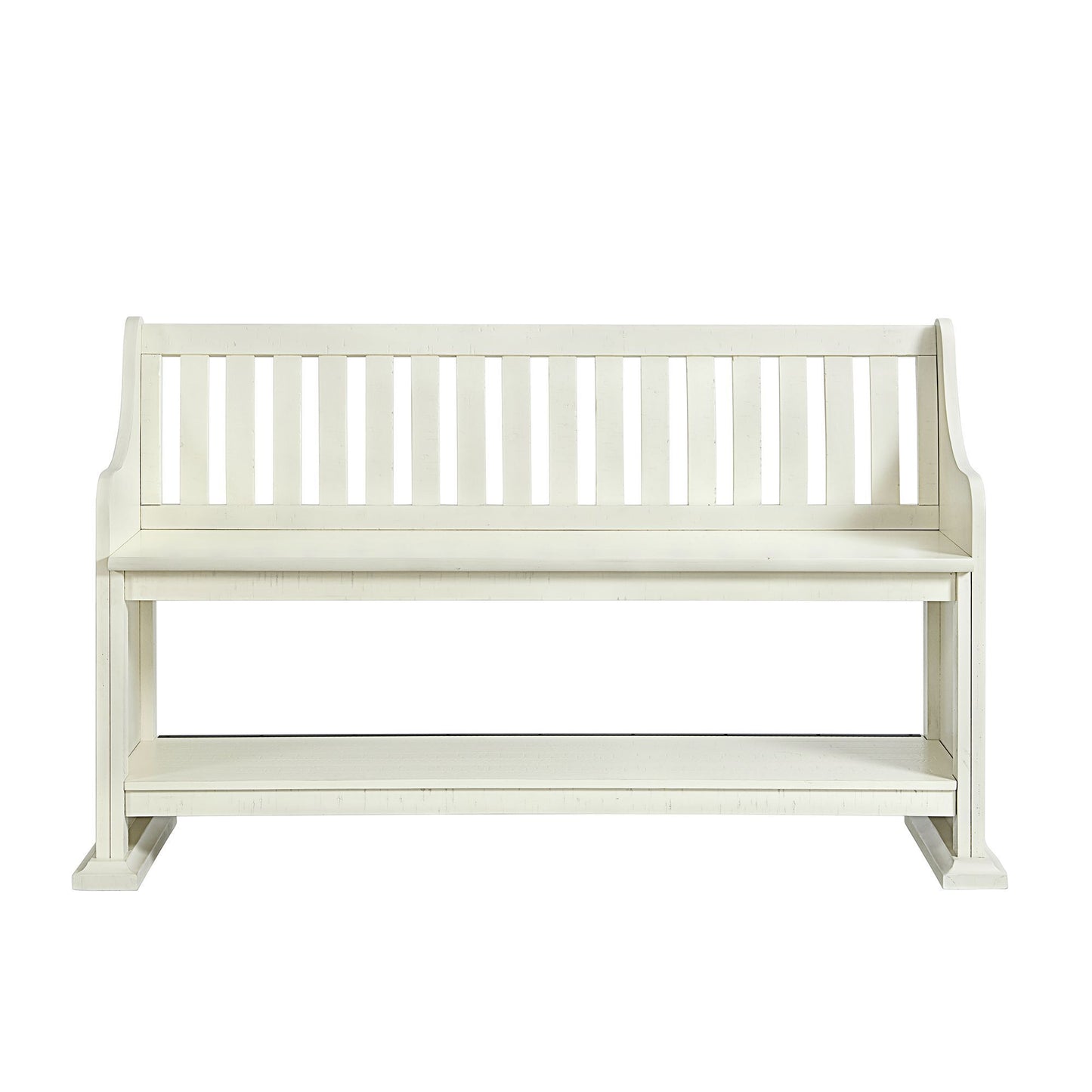 Stone - Counter Pew Bench - White