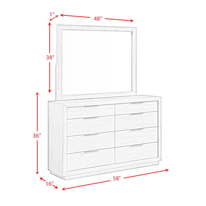 Arcadia - Dresser & Mirror Set - Gray