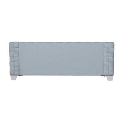 Saree - Sofa - Light Teal & White