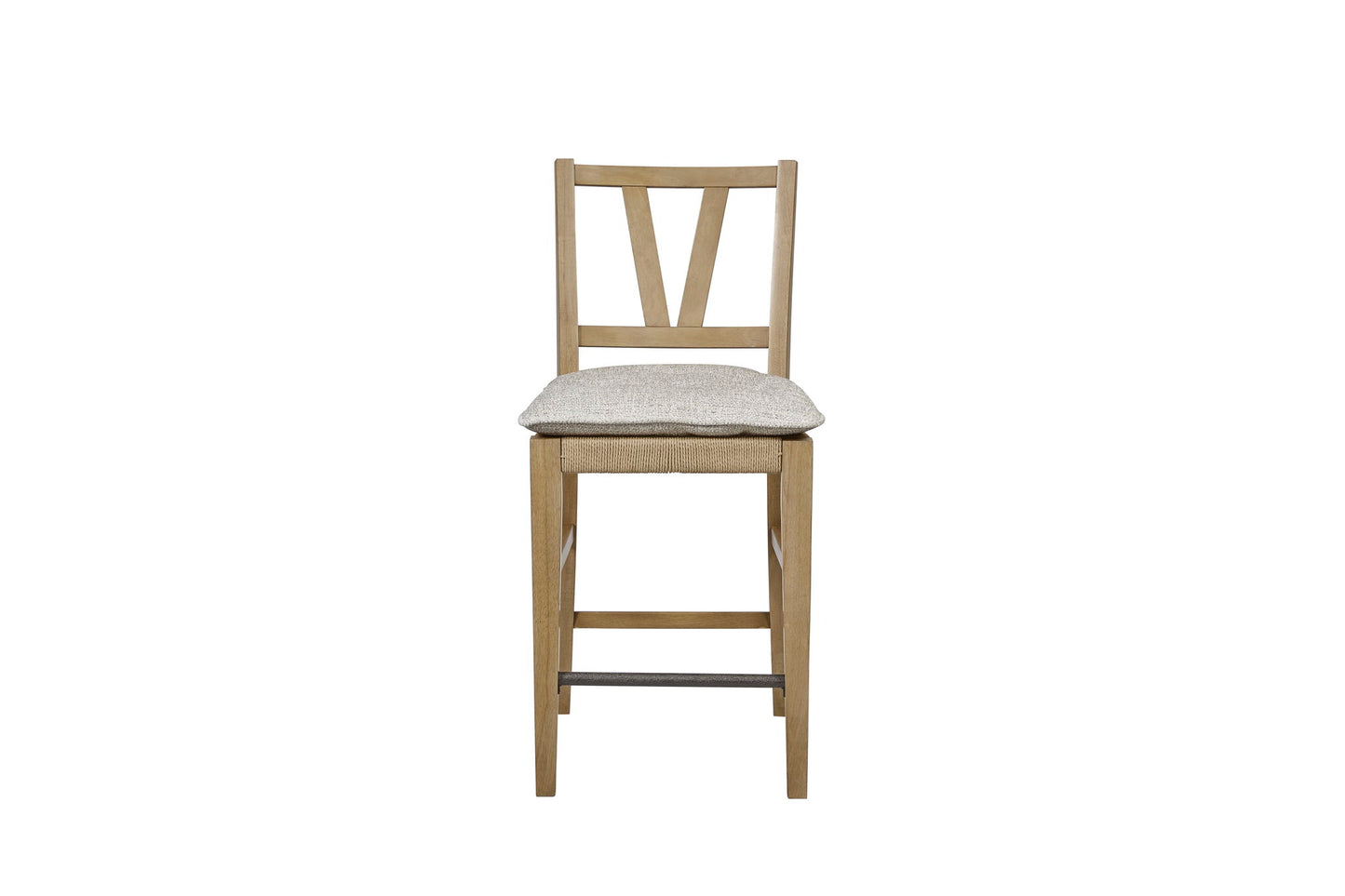 Tarrington - Counter Height Slat Back Stool (Set of 2) - Almond