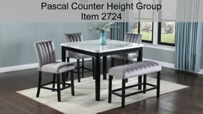 Pascal - Counter Height Chair (Set of 2) - Dark Gray